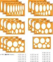 Car Designing Templates Set Of 16 Oval Shapes - £27.68 GBP