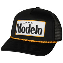 Modelo Especial Patch Logo Snapback Rope Hat Black - £25.57 GBP