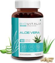 Biovitalia Organics Aloe Vera Extract For Men &amp; Women Support Immune - 60 Caps - £39.50 GBP