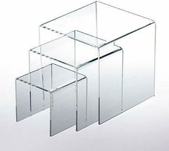 2 Set Acrylic Display Riser - £22.23 GBP