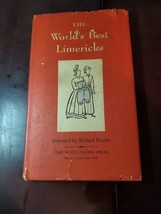 The World&#39;s Best Limericks, 1951 Hardcover, Dj Book, Peter Pauper Press, Illus - £11.37 GBP