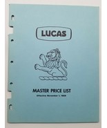1969 Lucas Master Replacement Spare Parts Price List Book Catalog - €20,43 EUR