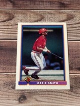 Ozzie Smith HOF 1991 Bowman Baseball Card #398 St. Louis Cardinals - £1.18 GBP