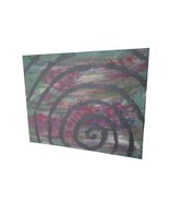 Hand Painted Art Artwork Painting Paint Abstract Colorful Swirl 10&quot; x 8&quot; - £15.52 GBP