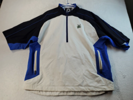 FJ Jacket Mens XL Multi Knit 100% Polyester Short Sleeve Logo Pockets 1/... - £9.87 GBP