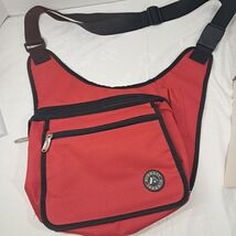 Everest Messenger Bag Red black crossbody travel men women unisex Vintage - $25.00