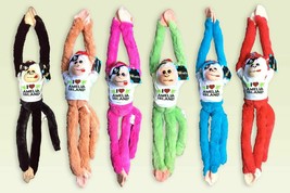 AMELIA ISLAND Plush Stuffed Toy wholesale Hanging Monkey 18&quot; Lot of 6 - £37.41 GBP