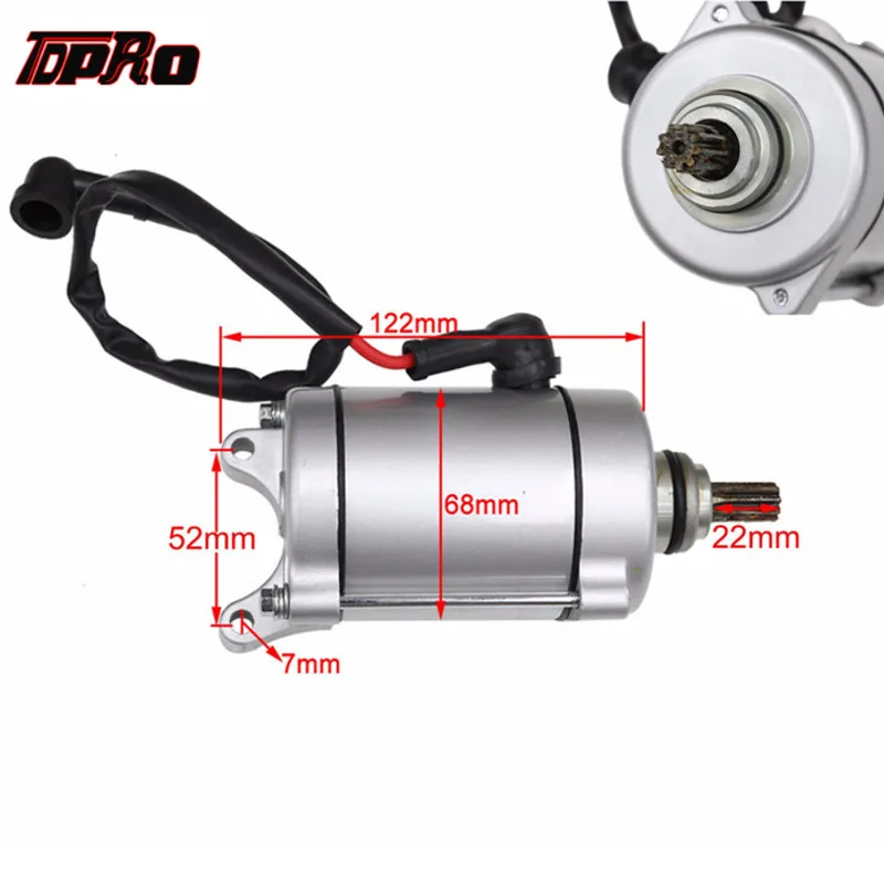 TDPRO 9 Teeth Motorcycle Engine Electric Starter Motor New For HX250 SB250 200cc - £195.31 GBP