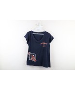 Vintage Y2K Womens Medium Distressed Ribbed Knit Detroit Tigers Baseball... - $40.53 CAD