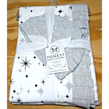 Honest Baby Clothing Organic Stroller Grey Blanket &amp; Cap Set Baby Shower... - $13.85