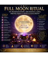 Full moon ritual for manifestation abundance wealth love protection luck... - $149.00