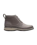 Clarks Men's Gravelle Top Oxford Boot, Dark Grey Leather, Size 12 - $128.69