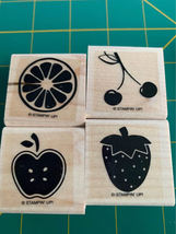 Stampin Up Tart &amp; Tangy Rubber Stamps Set - £3.98 GBP
