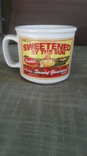 2005 Large Campbell Soup Mug "Delicious Sweetened By The Sun"  Ceramic - $11.29