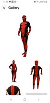 Deadpool Adult Costume Body Suit Spandex Wade Winston Wilson X-Men Villain - £35.96 GBP