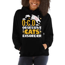 o.c.d obsessive cats disorder fun hoodie - £31.96 GBP