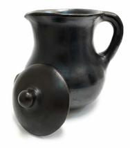 Chocolate Pitcher 1.0 liters Black Clay Original Handcrafted made in Reg... - $45.07