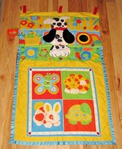 Vintage Fisher Price Fold And N Go Baby Activity Play Mat 1004 1987 Dog Cat - $39.59