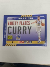 2020-21 NBA Hoops Stephen Curry Vanity Plates Insert Warriors No. 16 - £7.90 GBP