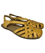 Earth Origins Shoes Womens 9M Belle Brielle Sandal Amber Slip On Yellow ... - $25.73