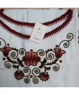 Traditional Hungarian Kalocsai Blouse Poncho Top Folkwear Poncho Size L - $54.31 CAD