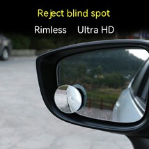 Car Reflective Rearview Mirror Small Round Mirror 360 Degrees Adjustable - £7.96 GBP