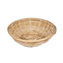 GG Round 20cm Wicker Baskets - Weaved Bamboo - Kitchen Storage Hampers (12 Baske - £49.42 GBP