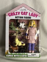 Crazy Cat Lady Action Figure Toy 6 Cats Lover Kittens Women Novelty Item Gift - £9.52 GBP