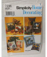 Simplcity Home Decorating Uncut Pattern Pillow Package 7236 - £6.25 GBP