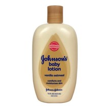 Johnson&#39;s Baby Lotion Vanilla Oatmeal ORIGINAL 15 oz Hypoallergenic - £9.28 GBP