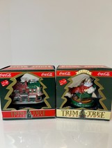 Coca-Cola Trim A Tree Collection Christmas Ornament lot of 2 x91 - $16.00