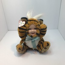 Geppeddo Cuddle Kids Toby Tiger Porcelain Face Plush Doll Collectibles Ages 5 up - £10.09 GBP