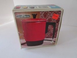 Vintage Nevco Enameled Aluminum 4 cup Electric Hot Pot Red New in Box 362T - £15.78 GBP
