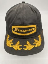 Vintage Snap-On Tools Mesh Gold Leaf Wrench Scrambled Egg Brim Snapback Hat READ - £14.55 GBP