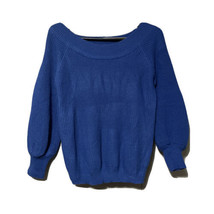 Zaful Womens Blue Pullover Boat Neck Sweater One Size New - £7.47 GBP