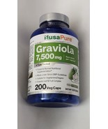 Lot Of 2 Graviola 7,500 mg Equivalent per caps. 200 Veggie Caps (Non-GMO) - £27.37 GBP
