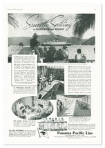 Print Ad Panama Pacific Line Smooth Sailing Vintage 1937 Full-Page Advertisement - £7.75 GBP