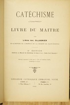 1932 French Catholic Religion Book Catechisme Livre Du Maitre L&#39;Abbe Ollagnier - £36.98 GBP