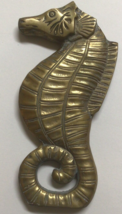 Vintage Solid Brass Seahorse 7&quot; Seaside Nautical Decor part  ~819A - £26.92 GBP