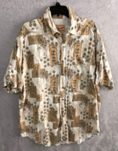 Vintage Woolrich Buttondown Shirt Fly Fishing Lure short sleeve Shirt XL - $19.97