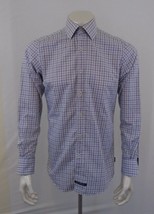   English Laundry Elegant  Arrogant Long Sleeve 15.5 Men&#39;s Checked Dress... - $7.92