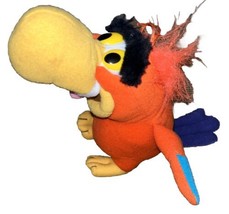 Vtg Walt Disney Mattel Plush Aladdin Lago Parrot 8&quot; Bird Doll Animal Stuffed - £8.16 GBP