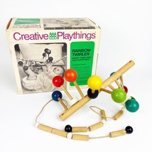 1969 Vintage Creative Playthings Rainbow Twirler Wooden Crib Toy Infant Baby - £89.06 GBP