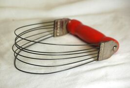 Androck Pastry Knife Cutter Mixing Utensil Red Kitchen Tool Decor USA Vi... - $16.82