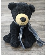 Mary Meyer Sweet Rascals Black Bear Plaid Scarf  Lovey Floppy Stuffed An... - $558.82 MXN