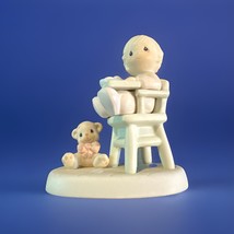 Precious Moments 524077 Baby&#39;s First Meal Baby in High Chair Vintage Fig... - €8,61 EUR