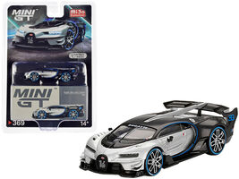Bugatti Vision Gran Turismo Silver Diecast 64 Mini GT - $44.20 CAD