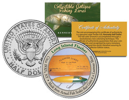 LONG ISLAND FLASHER *Collectible Antique Fishing Lures* JFK Half Dollar ... - $12.95