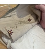 ELIZABETH JC Penney Embroidered Quilt Accessory Queen Bedskirt Floral - $29.69