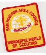 Vintage 1978 Sam Houston Scout Show World Boy Scouts America BSA Camp Patch - €8,96 EUR